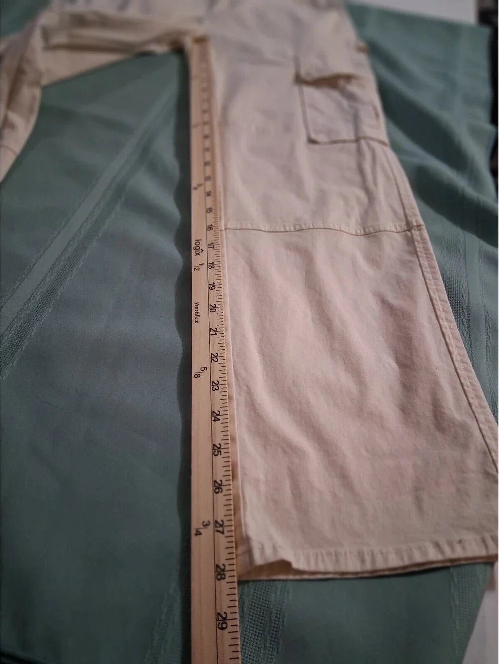 Gilipur Apricot Cargo Pants with Pockets, 97% Cotton, Size S